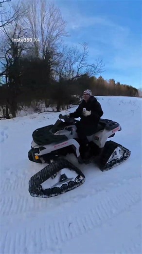 ATV with tracks is awesome😁￼