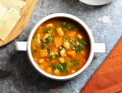 Instant Pot Minestrone Soup with Quinoa (Gluten-Free)