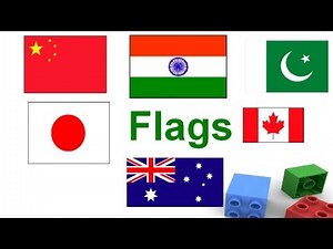 Flags for children, Flags flash cards for kids, Learn flags of various countries,
