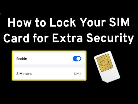 How To Lock Your SIM Card For Extra Security | Easy Tutorial