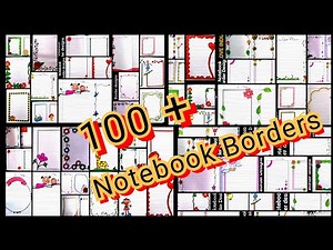 100+ beautiful notebook borders for projects handmade|simple border designs|my notebook collection
