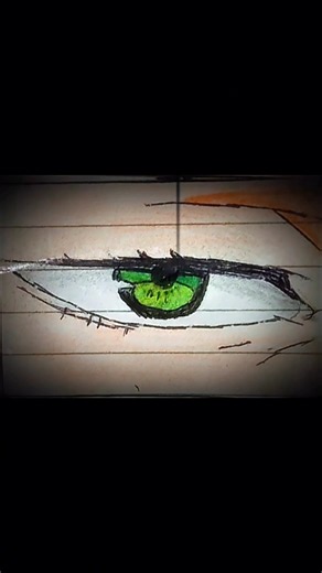KENTO HANEMI EYE DRAWING 💀 #jjk #hanemi #art #drawing