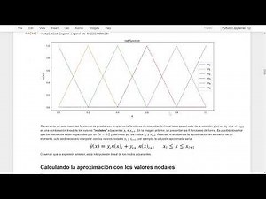 Método de elementos finitos de Galerkin - Python - 1D