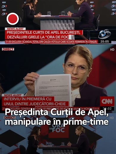 Președinta Curții de Apel București, Liana Arsenie, minte cu repetiție. Într-un interviu pentru Antena 3, ea a susținut din nou că nu i s-ar fi cerut un punct de vedere înaintea publicării documentarului Recorder „Justiție capturată” – între altele, acesta detaliază practica amânării repetate a unor dosare de mare corupție, prin schimbarea completurilor de judecată, până la prescrierea faptelor. Liana Arsenie a folosit drept „argument” tocmai una dintre solicitările jurnaliștilor Recorder. „Deci