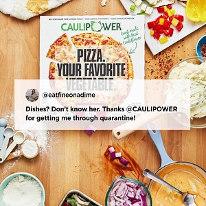 Put. Down. The. Dishes. When you’re sick of your own cooking, our cauliflower crust pizzas make mealtime #SimpleAF. | CAULIPOWER