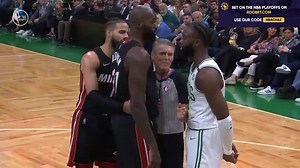 Jaylen Brown and Dewayne Dedmon exchange words after this happened in game 4 | NBA NEWS AND VIDEOS