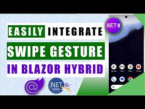 🚀Integrate Swipe Gestures in .NET 9 Blazor Hybrid Without XAML! | Master Swipe View with JavaScript🌟