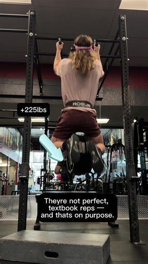 These reps aren’t perfectly full range, and that’s okay. When the load gets heavy enough, even moving part of the range creates a massive strength stimulus. You’re training neural drive, connective tissue, and the ability to produce force under real demand. Full-range reps build muscle and control — heavy partials expand what your body is capable of handling. Over time, that capacity carries over into cleaner, stronger full reps. It’s not about cheating the movement. It’s about building the ceil