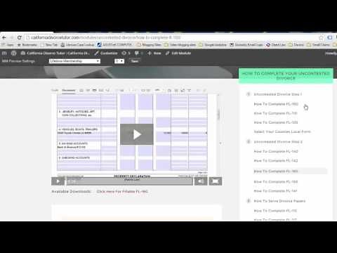 FL-160 : California Divorce FL-160 : How To Complete FL-160