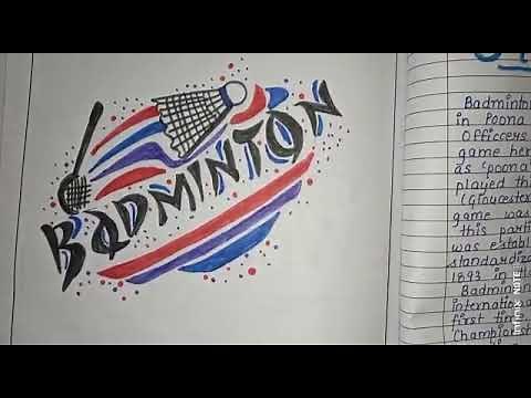 project file on Badminton 🏸| physical education|👌👌👆👍