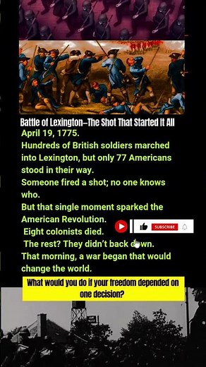 What REALLY Happened at Lexington on April 19th 1775? #saratogahistory