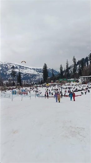 today tourist playing snow at Solang valley #manali #solangvalley #travel #viralvideo #viral #snow