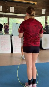 Coach @therxceo and founder of @rxsmartgear Dave Newman has been coaching the jump rope station since Power Monkey Camp 1. Every camp, coaches update their stations so that every campers gets the most current skills and technique education backed by decades of experience. For example, we’ve changed how we instruct campers to size their ropes. A longer rope takes more time, energy, and friction to move - which is why boxers use it in training. At camp, you’ll learn how to find the right fit for e