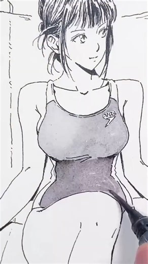 Drawing a Summer Anime Girl|夏のアニメ少女の描き方