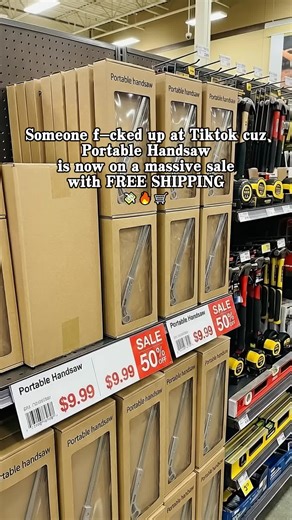 Okay, someone totally messed up these Portable Hand Saws! They're just $7.99 and free shipping included! Take as many as you can—this is definitely a glitch! #tiktokshop #tiktokshopfinds #tiktokshopholidayhaul #tiktokmademebuyit #fyp