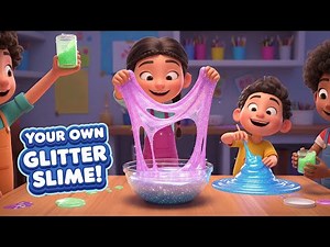 How to Make the BEST Glitter Slime! ✨ Easy DIY Recipe for Kids