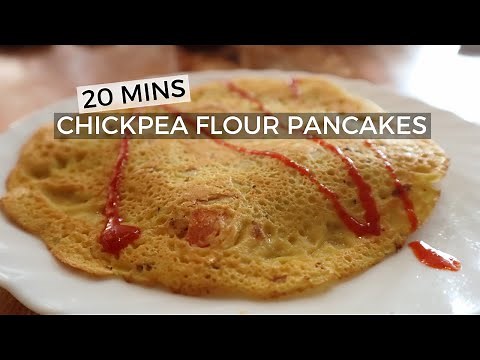 How to make pancakes with chickpea flour | Gram flour pancakes