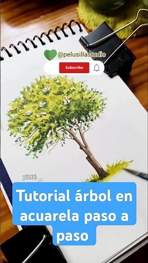 ✨Step-by-step watercolor tree tutorial✨