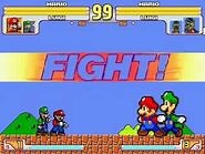 Mini Mario Bros vs SMBZ Mario Bros MUGEN Battle!!!