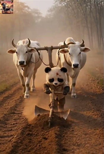 baby panda🐼Carried an Entire Harvest Alone... Incredible.#shorts #bigguy