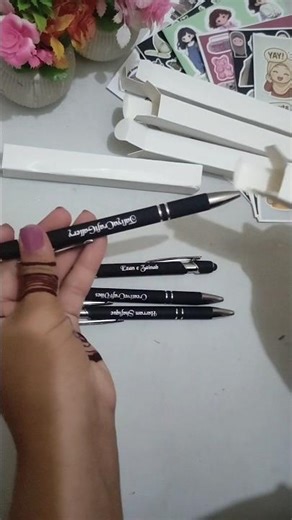 Unboxing Cute Stickers + Customised Pen ✨💖 | Aesthetic Haul! #unboxing #haul #shorts