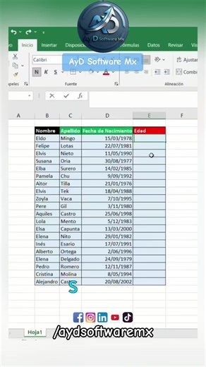 Funciones sencillas en Excel, que pueden hacer más fácil tu día a día; en el trabajo, escuela o tu vida cotidiana. #AyDSoftwareMx #Trending #Learning #Excel #fypシ
