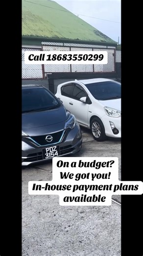 We do 40-50% downpayment of the vehicle cost and up to 3 years to pay off balance via monthly installments Payment Plan requirements are: 2 forms of ids Utility bill Bank statement Job letter 40-50% downpayment Call or WhatsApp 18683550299 for more information!