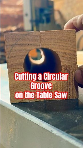 Cutting a Circular Groove on the Table Saw – Smart Jig Work