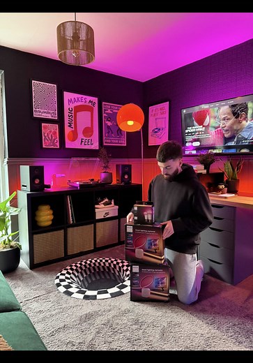 Smart Lighting Setup for Cozy Room Ambiance