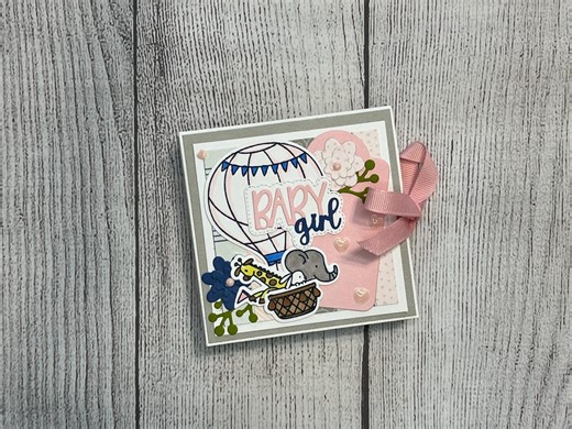 Handmade Pink Baby Girl Mini Album Scrapbook: 4x4 Keepsake Photo Book - Etsy