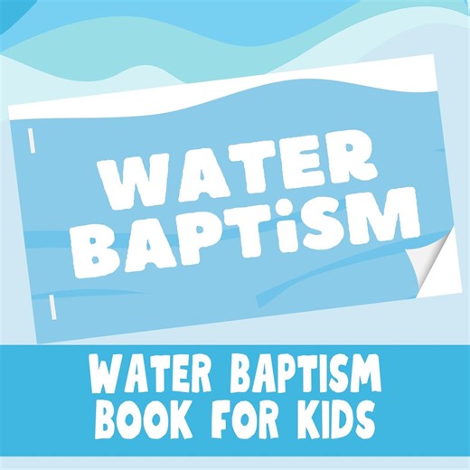 Water Baptism for Kids Printable Book: Christian Teaching Resource (digital Download) - Etsy