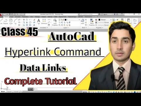 AutoCAD Class 45: Hyperlink Command & Data Links in AutoCAD | Add URLs & Excel Links to Drawings