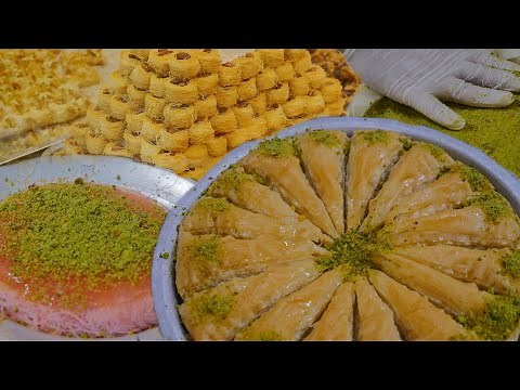 ARABIC Sweets - How to Make BAKLAVA and KUNAFA!! Syrian Recipes by EXPERT Dessert CHEFS Full Process