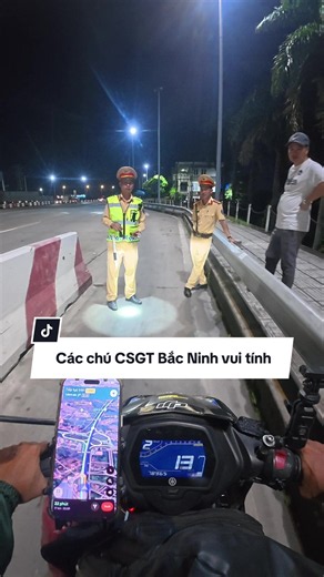 Gặp các chú CSGT Bắc Ninh dễ thương, lại còn gặp cả Fan 😂 #xuhuong #csgt #viral #hanhtrinh