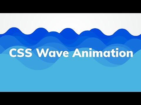CSS Water Wave Loading Animation Super Easy