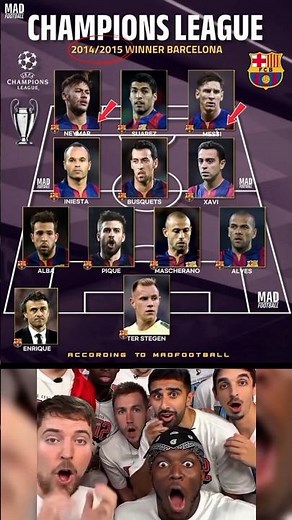 Barcelona 2015 UCL Winning XI