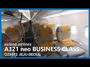 Asiana Airlines A321 NEO, Business Class, Jeju Island, Korea Travel, 아시아나항공, 한라산, 제주도