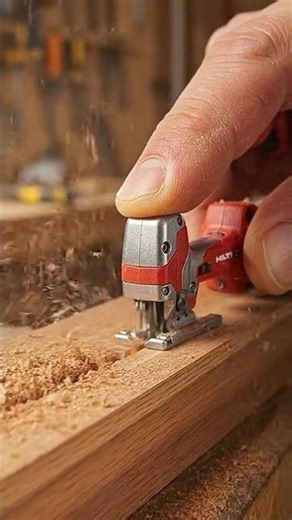 Hilti Mini Jigsaw Cuts Perfectly Every Time #woodworking #tools #precision #shorts