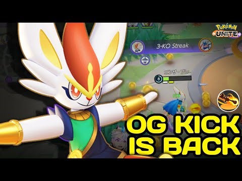 The OG Blaze Kick Cinderace unstoppable Basic Attack with this Build | Pokemon Unite - NINZA PLAYS