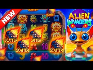 BUYING SUPER BONUSES ON THE NEW ALIEN INVADERS SLOT!! (Bonus Buys)