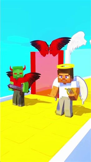 Destiny Run 2: Steve VS Zombie 💢- Funny Animation #minecraft #mincraftanimation #shorts #shoetsfeed