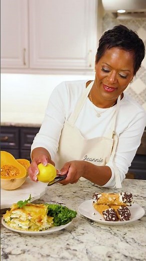 Roasted butternut squash transforms into this silky lasagna #cooking #recipes #vegetarian
