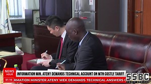 24K views · 857 reactions | Minister of Information Communication Technology and Postal Services,Ateny Wek Ateny, demands technical answers on MTN costly tariffs | SSBC News | Facebook