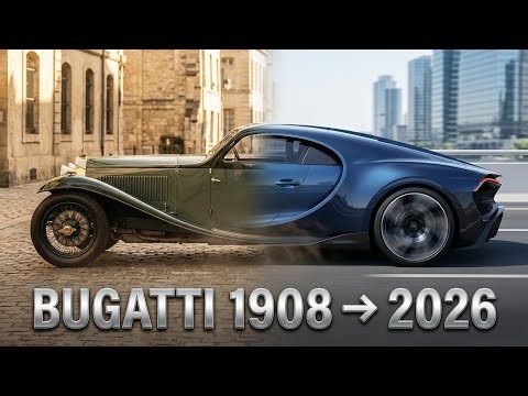 Bugatti Evolution 1908 to 2026 | From Veyron to Tourbillon Supercars