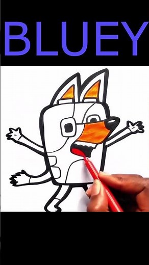 How to Draw Bluey