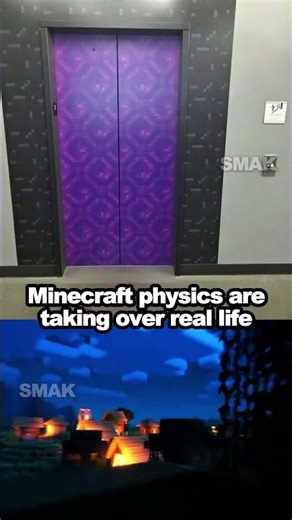 The fastest way to the 4th floor 🚀🔥 #shorts #foryou #mincraft #netherportal #reallifeminecraft