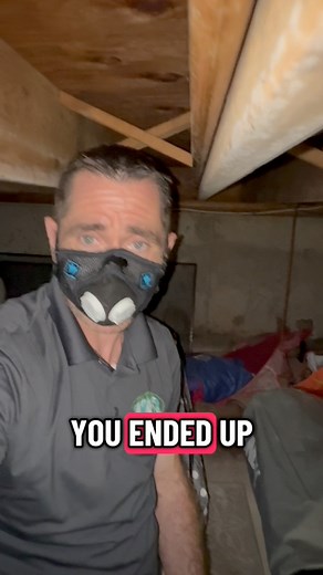 Improper storage of cardboard on a concrete slab can lead to Stachybotrys & Chaetomium mold in an unfinishedCrawlspace #storagehacks #cardboard #crawlspace #toxicmoldexposure #blackmold #storageideas #moldinspection | HNST Environmental