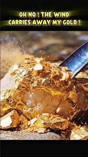 ASMR Wind Carrie's Away The Gold #gold #viralvideo #goldrush #jewellery #golddiscovery #goldnugget