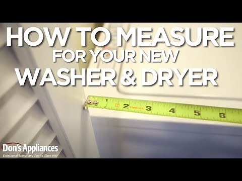 How to Measure for a New Washer & Dryer | Before You Buy