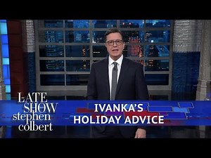 Stephen Colbert Mocks Ivanka Trump’s $3,000 Thanksgiving Clam Centerpiece (Video)